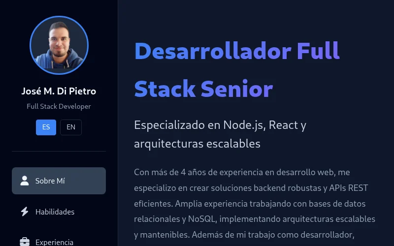 Captura de pantalla de JoseMauricioDiPietro.com.ar