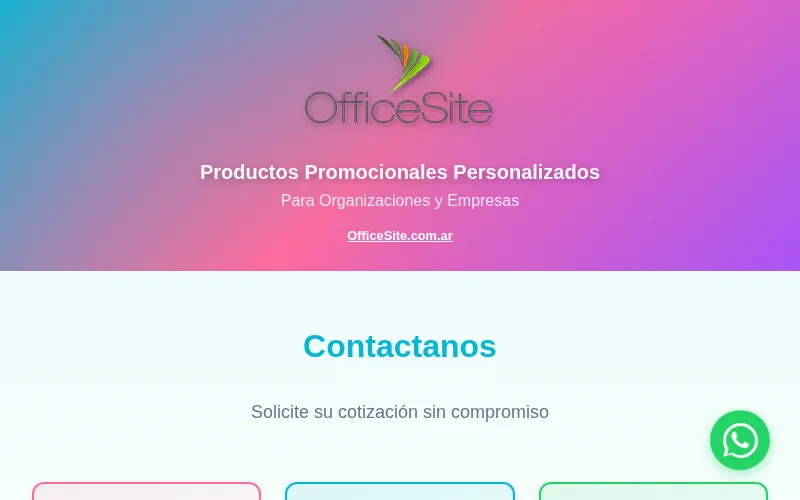 Captura de pantalla de OfficeSite.com.ar